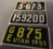 VINTAGE TOPPS LICENSE PLATE TRADING CARDS ? DELAWARE, BUENOS AIRES, UTAH ALL ITEMS ARE SOLD AS IS,
