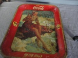 VINTAGE COCA-COLA TRAY ALL ITEMS ARE SOLD AS IS, WHERE IS, WITH NO GUARANTEE OR WARRANTY. NO REFUNDS
