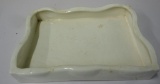 WHITE CERAMIC TRAY ALL ITEMS ARE SOLD AS IS, WHERE IS, WITH NO GUARANTEE OR WARRANTY. NO REFUNDS OR