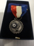 STERLING SILVER AMERICAN LEGION AUXILIARY MEDAL ALL ITEMS ARE SOLD AS IS, WHERE IS, WITH NO