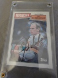JAY SCHROEDER SIGNED 1987 TOPPS TRADING CARD IN CASE ALL ITEMS ARE SOLD AS IS, WHERE IS, WITH NO