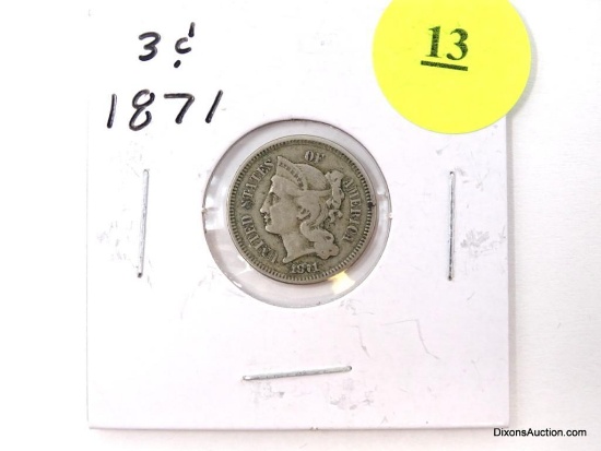 1871 Three Cents