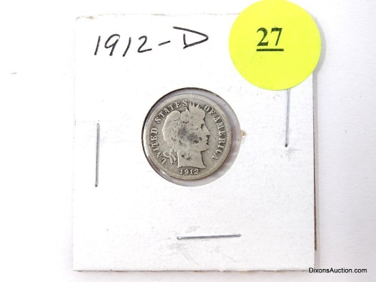 1912-D Dime - Barber