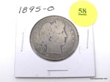 1895-O Half Dollar - Barber
