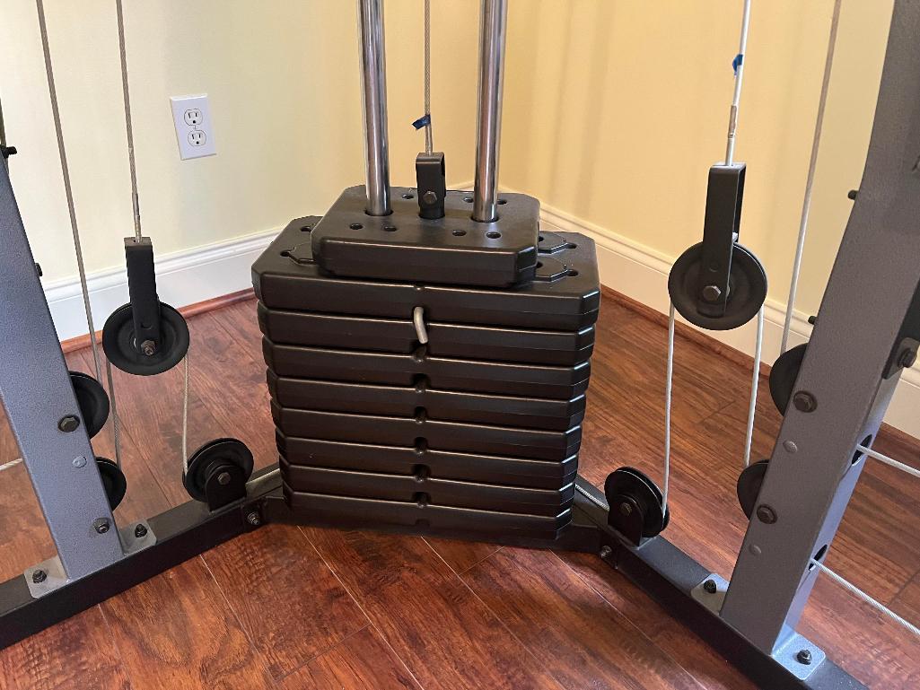 Weider Pro 4100 Home Gym System comes with leg Proxibid