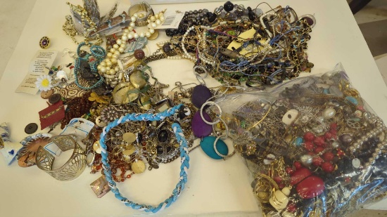 Discover a world of mystery and enchantment with our unsorted, unresearched costume jewelry