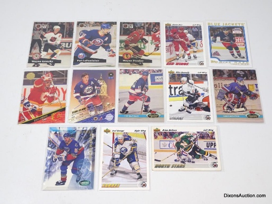 13 Cards - Gretzky, LaFontaine, Presley, 10 Others.