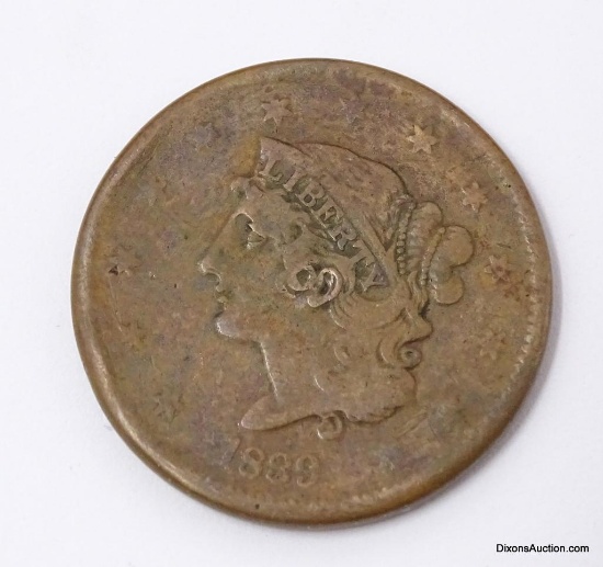 1839 LARGE CENT U.S. MATRON HEAD VARIETY