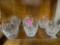 LOT OF 6 WATERFORD CRYSTAL DRINKING GLASSES; MEASURES 4 in TALL