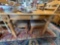 OAK DINING WITH LEAF AND 2 STORAGE DRAWERS AND 6 DINING CHAIRS; MEASURES 77.5 x 41.5 x 30