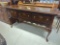 HICKORY CHAIR COMPANY TRADITIONAL 66 MAHOGANY THREE DRAWER BUFFET WITH QUEEN ANNE LEGS IN THE FRONT,