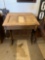 WOODEN DAVENPORT FLIP TOP DESK, NEEDS HINGES ON TOP AND TLC; MEASURES 26 x 25 x 30.5