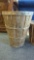 SET OF 2 EARLY STYLE BUSHEL BASKETS MEASURES APPROXIMATELY 16 IN X 19 IN (BIG) 15 IN X 13 IN (SMALL)