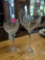 LOT OF 2 WATERFORD CRYSTAL WINE GLASSES. ONE RED, ONE WHITE. MARKED ON BOTTOM.