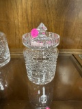 WATERFORD QUALITY CRYSTAL HONEY JAR WITH LID