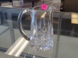 WATERFORD CRYSTAL LISMORE PATTERN SMALL PITCHER. IT MEASURES APPROX. 4-3/4