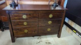 PIER 1 IMPORTS SHANGHAI COLLECTION ESPRESSO WOODEN 6 DRAWER DRESSER MEASURES APPROXIMATELY 51 IN X