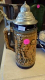 GERZ W.GERMANY BEER STEIN, GERMAN SAYING ON THE SIDE, EIN VOLLE GLAS DESGASTES SPASS, AND A GERMAN