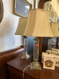 PAIR OF TABLE LAMPS; MEASURES 26.5 IN TALL