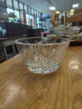 WATERFORD CRYSTAL GLASS BOWL; MEASURES 5 IN X 3 IN; MARKED ON BOTTOM