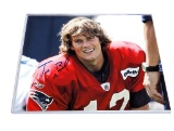 UNFRAMED & AUTOGRAPHED PHOTO OF TOM BRADY. COMES WITH A PLASTIC PROTECTIVE SLEEVE. IT MEASURES