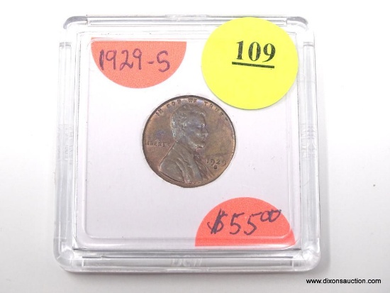 1929-S LINCOLN WHEAT PENNY.