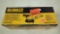 DEWALT 4 1/2 IN PADDLE SWITCH SMALL ANGLE GRINDER WITH WHEEL IN THE ORIGINAL BOX RETAIL PRICE VALUE