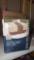 UNIVERSAL DEEP SEAT LOVESEAT PATIO COVER BROWN FABRIC, BY THE HAMPTON BAY, IN THE ORIGINAL BOX, 84