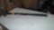 HUSKEY 8 LB SLEDGE AXE, IN WORN CONDITION, THE AXE HEAD NEEDS SHARPENING.