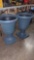 PAIR OF 16 INCH NORWICH URN PLANTERS, GREY GHOST IN COLOR, RETAIL PRICE VALUE PER ONE IS $44.00