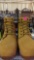 DEWLT INDUSTRIAL FOOTWEAR MENS 12 WIDE WHEAT STYLE STEEL TOE WORK BOOTS, LOOKS TO BE NEW, EXCELLENT