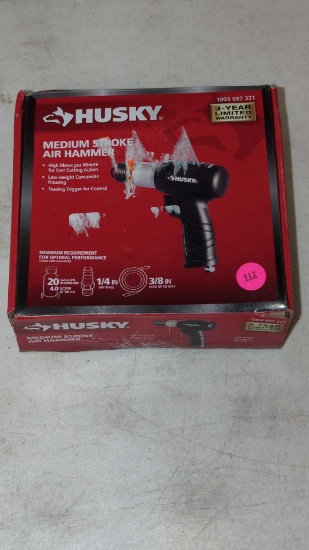 HUSKY MEDIUM STROKE AIR HAMMER, USED IN THE BOX, RETAIL PRICE VALUE $70.00
