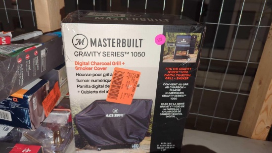 MASTERBUILT GRAVITY SERIES 1050 DIGITAL CHARCOAL SMOKER COVER, IN THE ORIGINAL BOX, RESEALED.