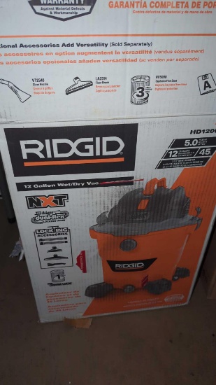 RIDGID 12 GALLON WET/DRY VAC 5.0 PEAK HP, HD1200