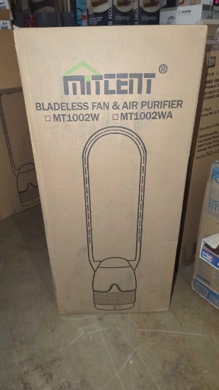 MITCENT BLADELESS FAN AND AIR PURIFIER, UNSEALED IN THE ORIGINAL BOX.