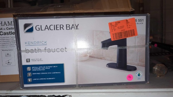 GLACIER BAY KENDRICK BATH FAUCET, SEALED IN YHE ORIGINAL BOX.