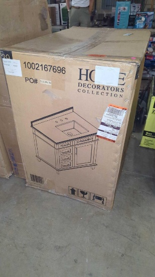 HOME DECORATORS COLLECTION, SONOMA 34.5"L 22"W 36"H SEALED IN THE ORIGINAL BOX, NEW.