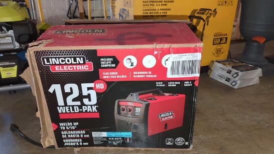Lincoln Electric Easy MIG 125HD Flux-CoreD, WIRE Feed Welder ? Transformer. In the Original Box.