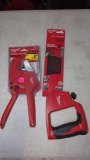 LOT OF TWO MILWAUKEE TO ITEMS TO INCLUDE 12-IN PVC- ABS SAW NEW IN THE PACKAGE, AND MILWAUKEE