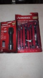 LOT OF TWO HUSKY TO INCLUDE A HUSKY 6-PIECE FLARE NUT WRENCH SET STILL IN THE ORIGINAL PACKAGE, AND