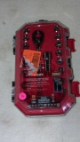 HUSKY 35 PIECE 3/8 INCH DRIVE 6. PASS THROUGH SET SAE/MM, COMES IN A HARD SHELL CASE, RETAIL PRICE