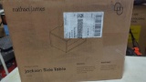 NATHAN JAMES JACKSON SIDE FLOATING SIDE TABLE RETAIL PRICE VALUE $65. IN ORIGINAL BOX.