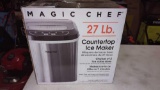 MAGIC CHEF 27 LB COUNTERTOP ICE MAKER CHOICE OF 2 ICE CUBE SIZES, IN ORIGINAL BOX SEALED, RETAIL