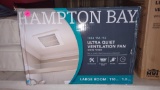 HAMPTON BAY ULTRA QUIET VENT FAN, WHITE FINISH, FOR A LARGE ROOM.