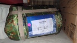 CAMO SLEEPING BAG WITH COVER BAG, MUMMY STYLE.