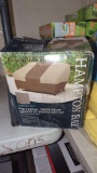 UNIVERSAL DEEP SEAT LOVESEAT PATIO COVER BROWN FABRIC, BY THE HAMPTON BAY, IN THE ORIGINAL BOX, 38