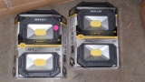 LOT OF 2 DEFIANT 2 PACK RECHARGEABLE MAGNETIC UTILITY LIGHTS WITH POWER BANK, 2000 LUMENS