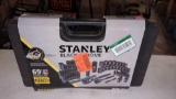 STANLEY BLACK CHROME 1/4 ONCH DRIVE AND 3/8 INCH DRIVE LASER ETCHED SAR MECHANICS TOOL SET NEW IN