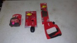 LOT OF 4 MILWAUKEE TOOLS YO INCLUDE A 25 FOOT TAPE MEASURE, A 1 IN - 1 1/2 INCH CONSTANT SWING