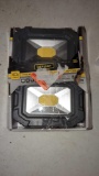 LOT OF 2 DEFIANT 2 PACK RECHARGEABLE MAGNETIC UTILITY LIGHTS WITH POWER BANK, 2000 LUMENS
